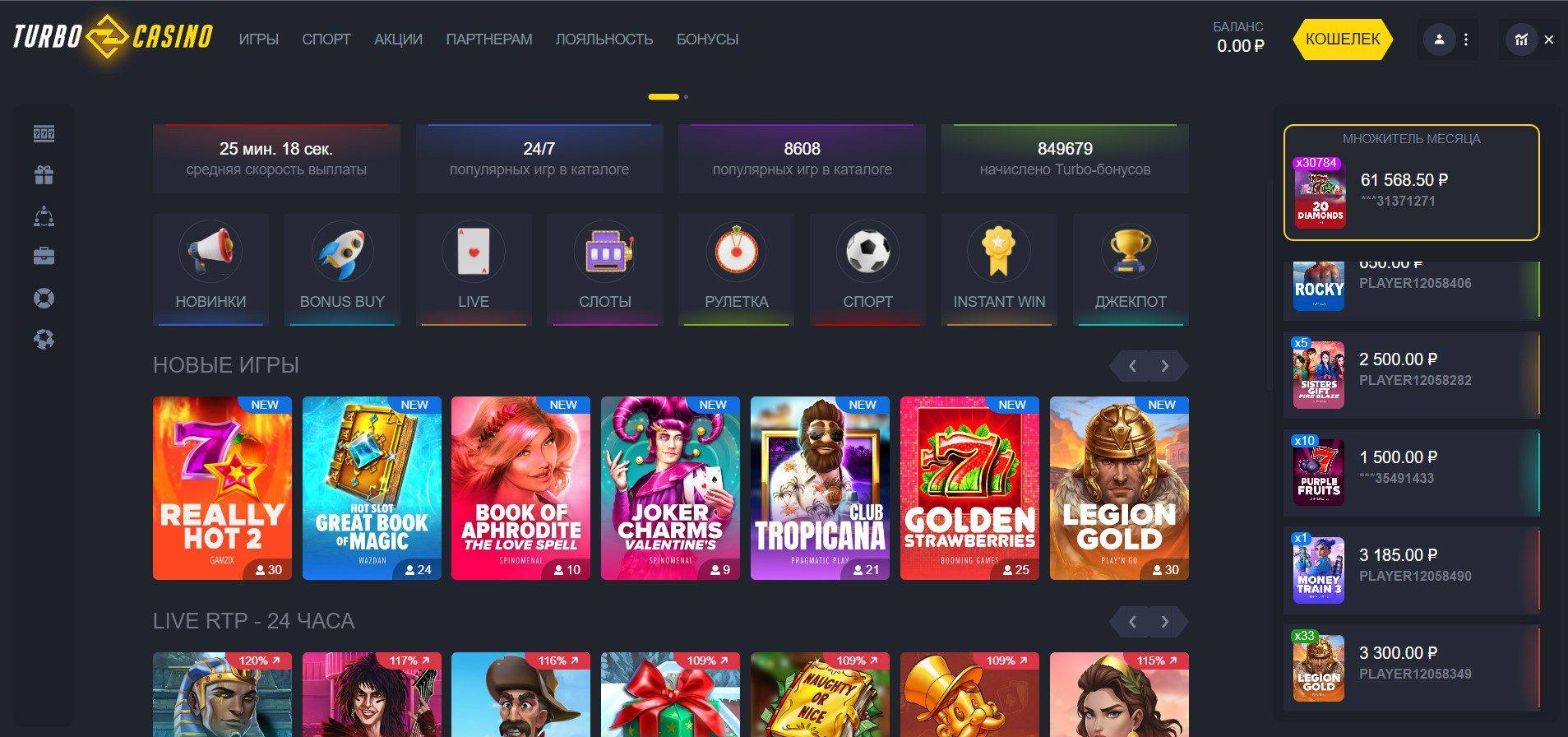 Casino Turbo overview