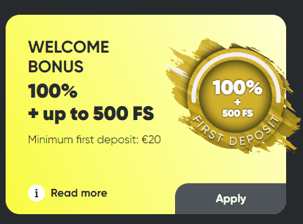 First Deposit Bonus Fresh