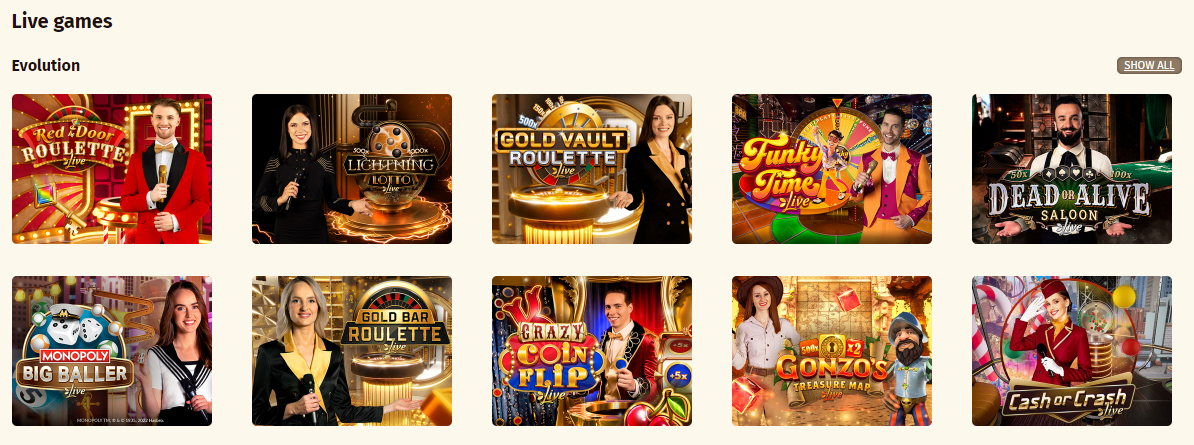 Live Casino EVERUM