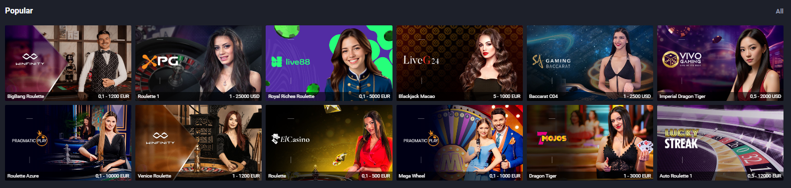 Live Casino JVSpin