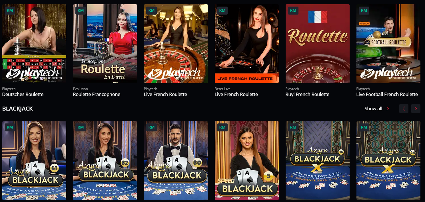 Live Dealer Games STARDA