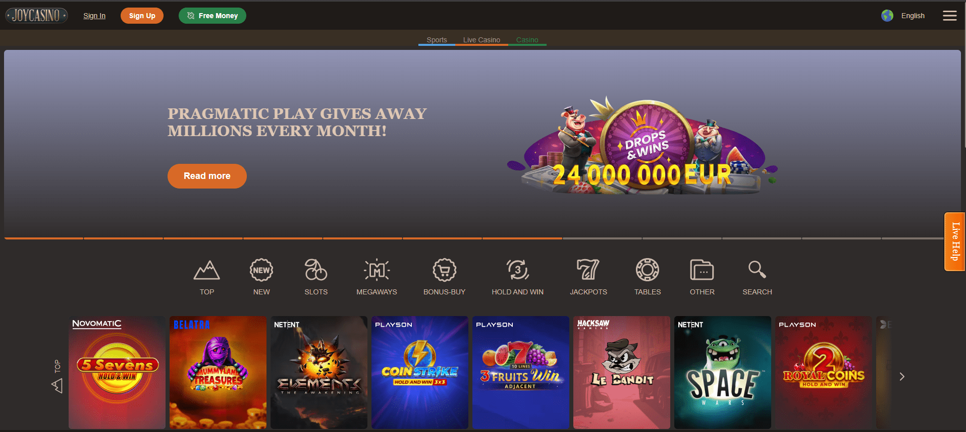 Official JoyCasino Site