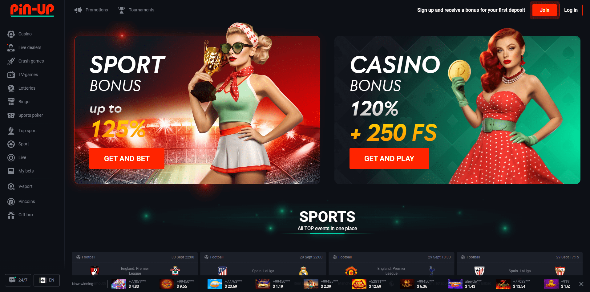 Online Casino Pin Up