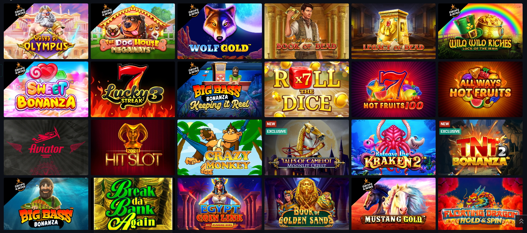 Video Slots, Blackjack, Roulette, Baccarat PIN UP