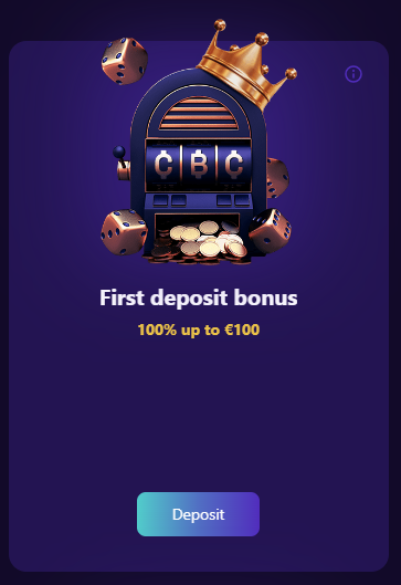 Welcome Bonus Cryptoboss