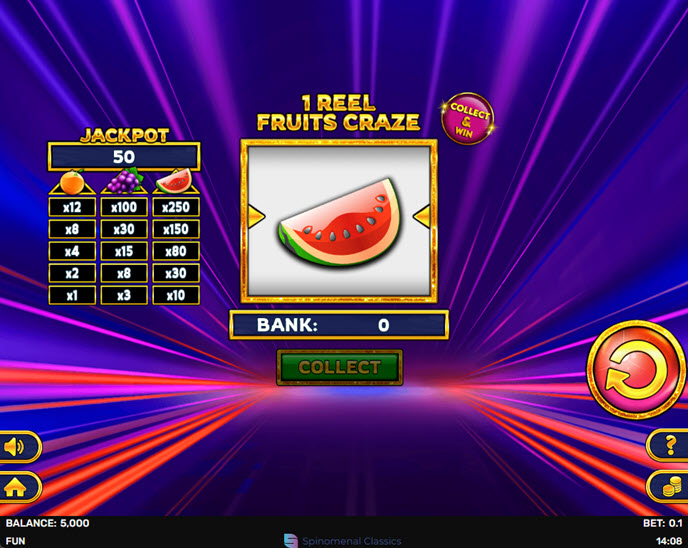 1 reel – frutis craze