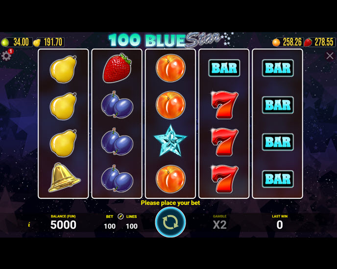 100 blue star