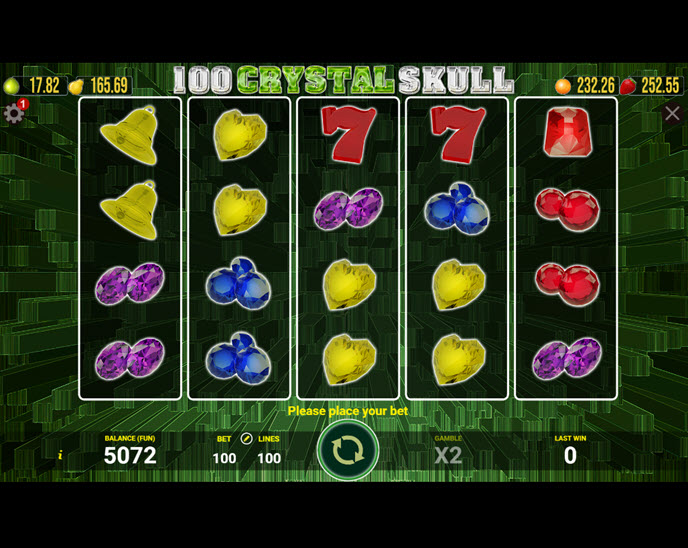 100 crystal skull