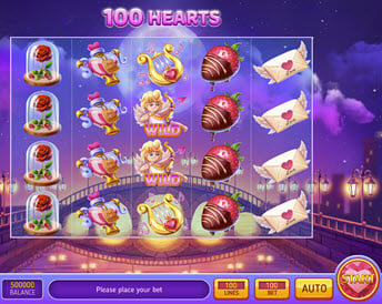 100 hearts