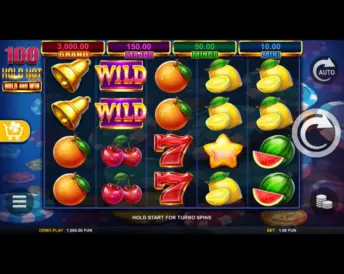 100 Hold Hot Hold and Win