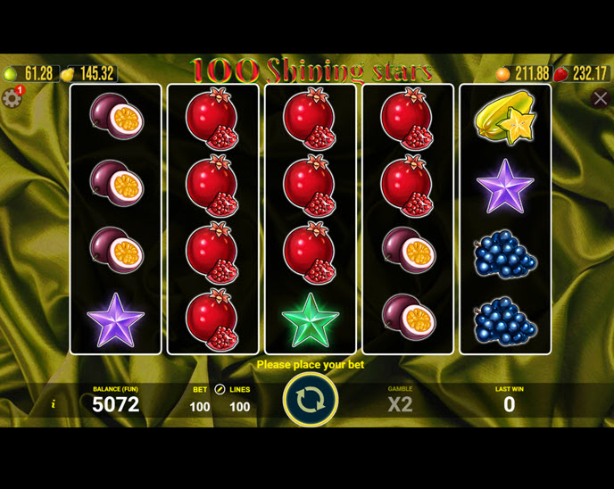 100 shining stars