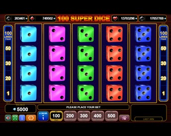 100 super dice