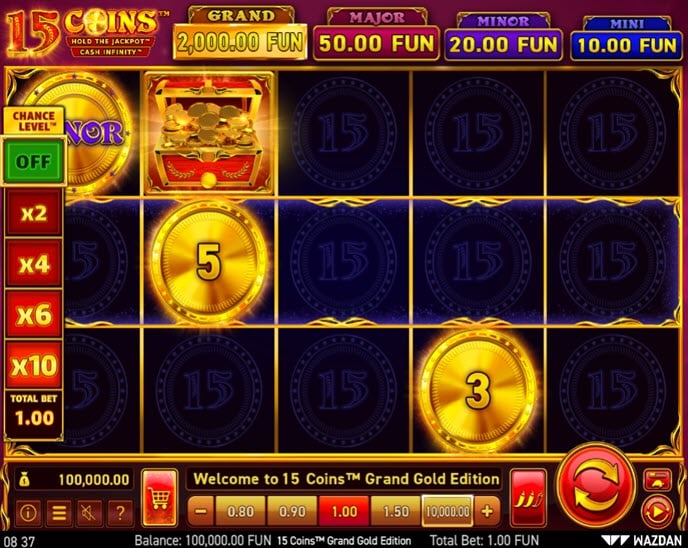 15 coins grand gold edition