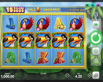 15 golden eggs