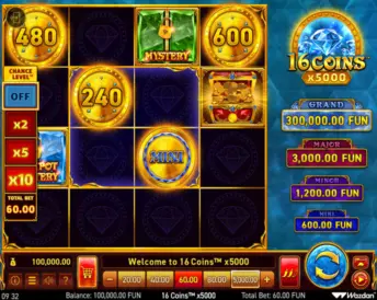 16 Coins x5000