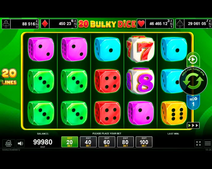 20 bulky dice
