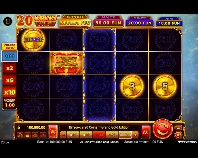 20 coins grand gold edition