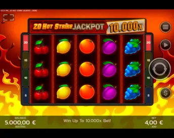 20 Hot Strike Jackpot