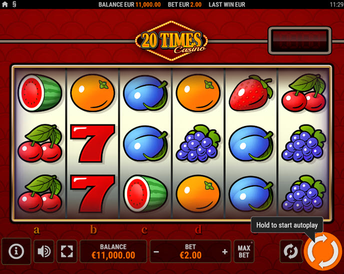 20 times casino