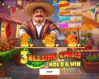 3 Blazing Chilis: Hold & Win