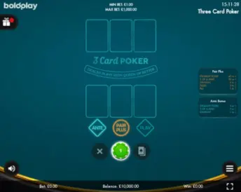 3 Card Poker (Boldplay)