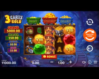 3 Carts of Gold: Hold and Win