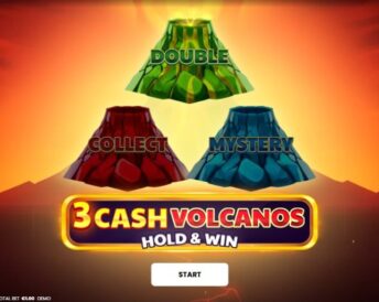 3 Cash Volcanos: Hold & Win