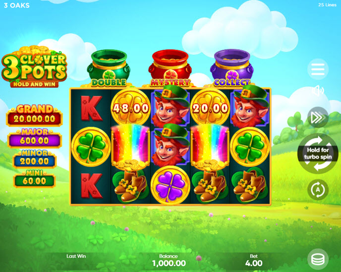 3 clover pots