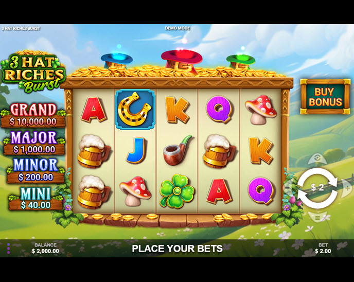 3 hat riches burst