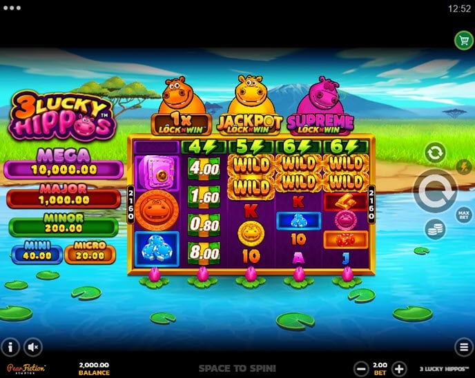 3 lucky hippos