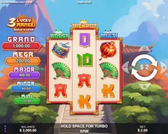 3 Lucky Maneki Hold & Win