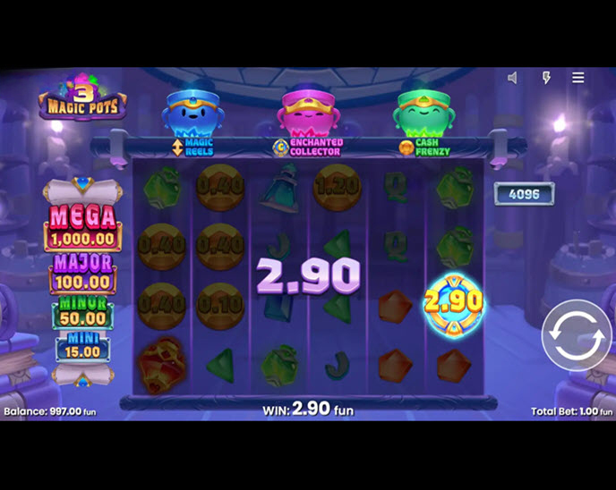 3 magic pots