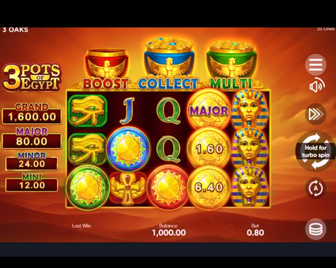 3 pots of egypt