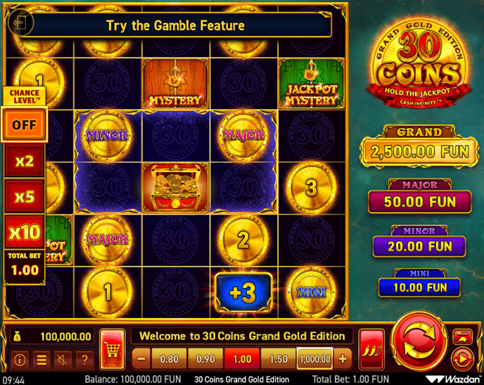 30 coins grand gold edition
