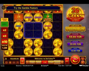36 Coins