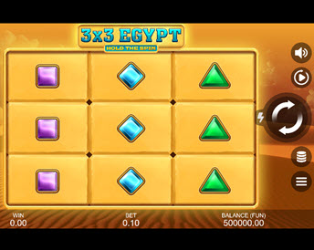3×3 egypt: hold the spin
