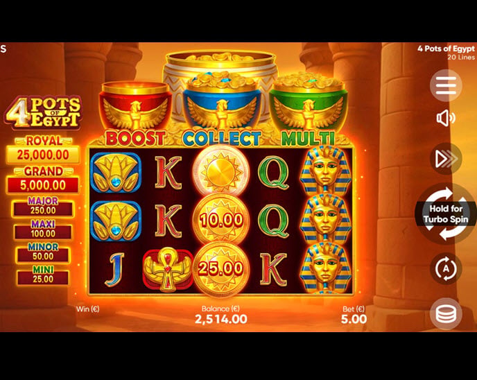 4 pots of egypt
