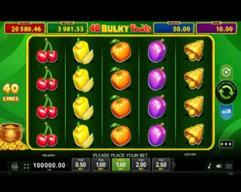 40 Bulky Fruits Golden Coins Link