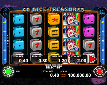 40 dice treasures
