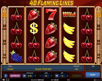40 flaming lines