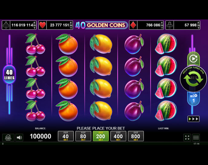 40 golden coins