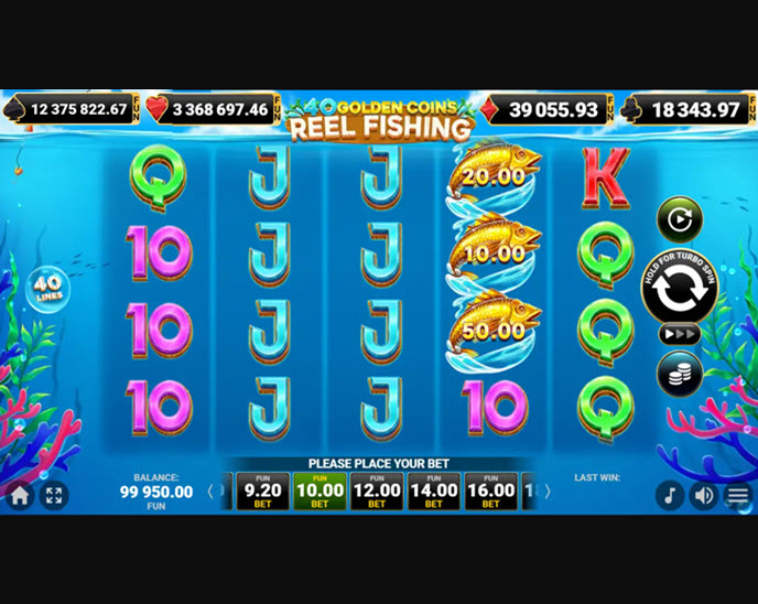 40 golden coins: reel fishing