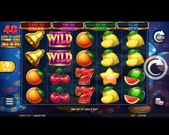40 Hold Hot Hold And Win