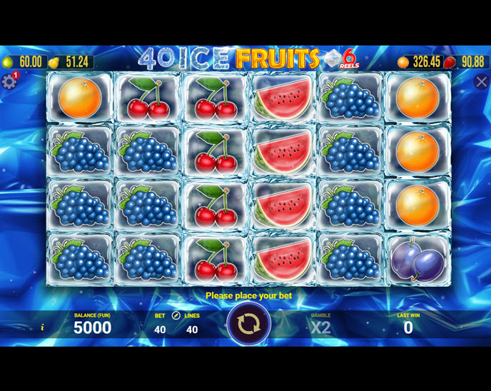 40 ice fruits 6 reels