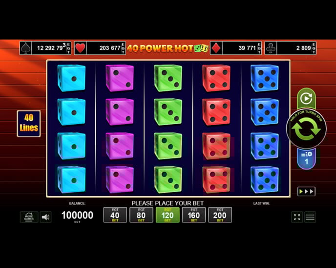 40 power hot dice