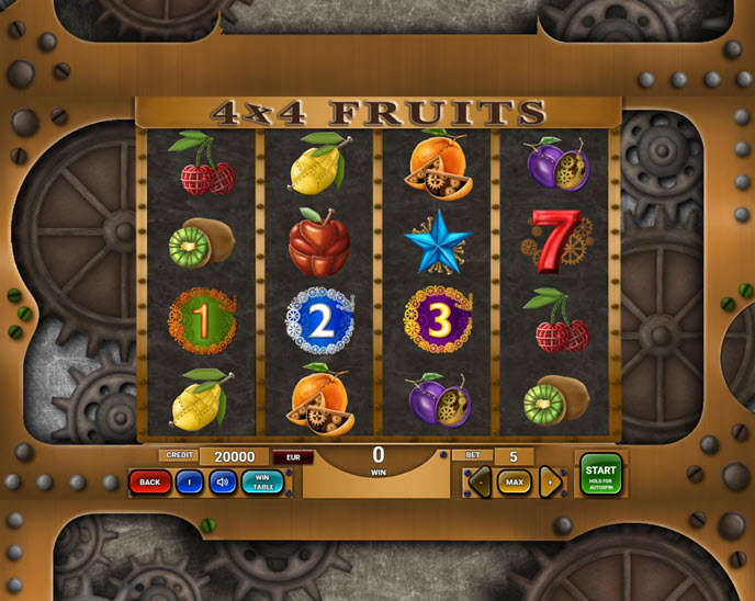 4×4 fruits