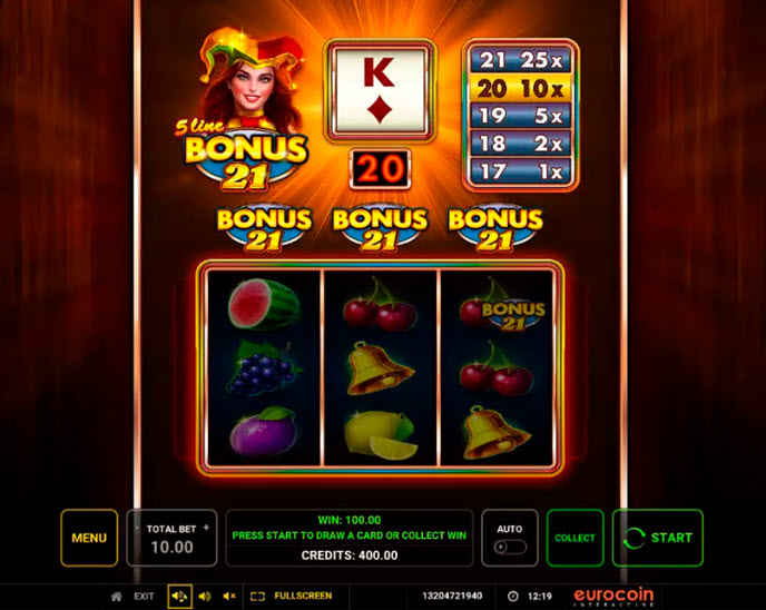 5-line bonus 21