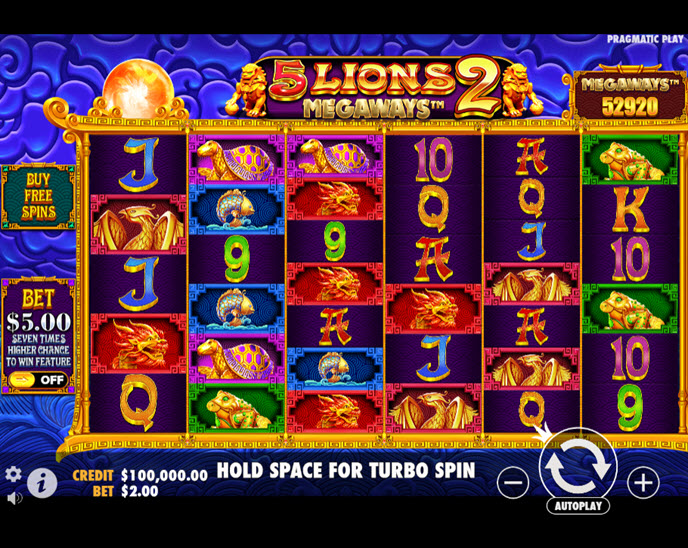 5 lions megaways 2