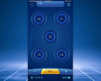 5 numbers hi lo
