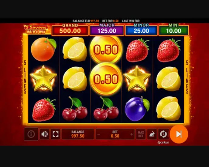 5 sevens hold & win